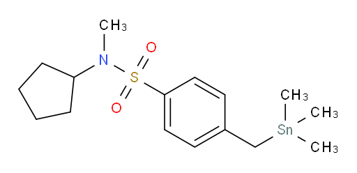 N-cyclopentyl-N-methyl-4-((trimethylstannyl)methyl)benzenesulfonamide