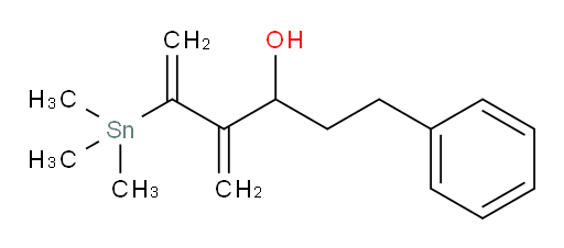 4-methylene-1-phenyl-5-(trimethylstannyl)hex-5-en-3-ol