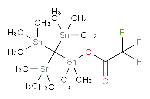 dimethyl(tris(trimethylstannyl)methyl)stannyl 2,2,2-trifluoroacetate