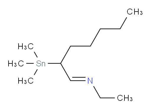 (E)-N-(2-(trimethylstannyl)heptylidene)ethanamine