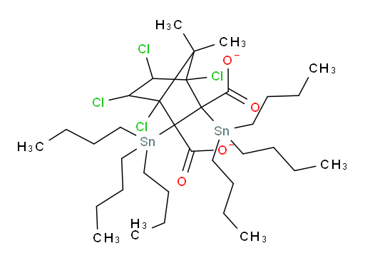 1,4,5,6-tetrachloro-7,7-dimethyl-2,3-bis(tributylstannyl)bicyclo[2.2.1]heptane-2,3-dicarboxylate