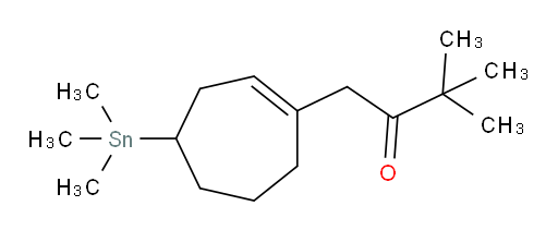 3,3-二甲基-1-(4-(三甲基锡基)环庚-1-烯-1-基)丁-2-酮