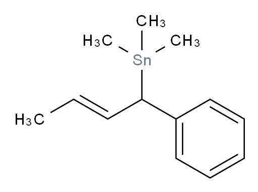 (E)-三甲基(1-苯基丁-2-烯-1-基)锡烷