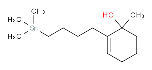1-methyl-2-(4-(trimethylstannyl)butyl)cyclohex-2-enol