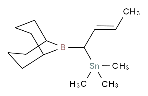 (E)-(1-(9-borabicyclo[3.3.1]nonan-9-yl)but-2-en-1-yl)trimethylstannane