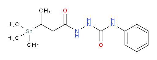 N-phenyl-2-(3-(trimethylstannyl)butanoyl)hydrazinecarboxamide