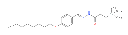(E)-N'-(4-(octyloxy)benzylidene)-3-(trimethylstannyl)propanehydrazide