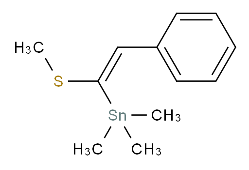 (Z)-trimethyl(1-(methylthio)-2-phenylvinyl)stannane
