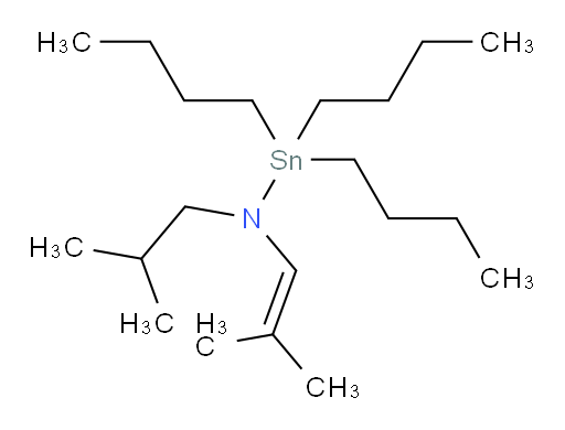 1,1,1-tributyl-N-isobutyl-N-(2-methylprop-1-en-1-yl)stannanamine