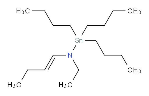 (E)-N-(but-1-en-1-yl)-1,1,1-tributyl-N-ethylstannanamine