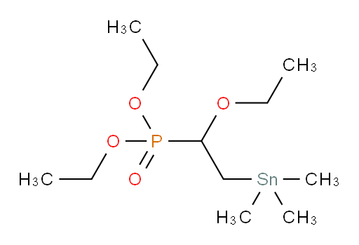 diethyl (1-ethoxy-2-(trimethylstannyl)ethyl)phosphonate