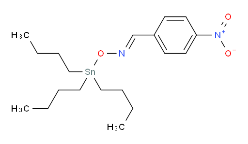 (E)-4-nitrobenzaldehyde O-tributylstannyl oxime