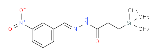 (E)-N'-(3-nitrobenzylidene)-3-(trimethylstannyl)propanehydrazide