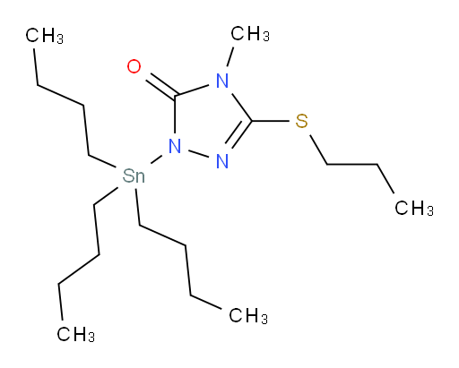 4-methyl-3-(propylthio)-1-(tributylstannyl)-1H-1,2,4-triazol-5(4H)-one