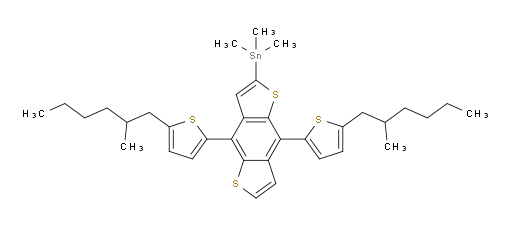 (4,8-bis(5-(2-methylhexyl)thiophen-2-yl)benzo[1,2-b:4,5-b']dithiophen-2-yl)trimethylstannane