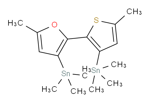 trimethyl(5-methyl-2-(5-methyl-3-(trimethylstannyl)furan-2-yl)thiophen-3-yl)stannane