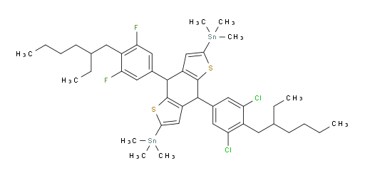 (4-(3,5-dichloro-4-(2-ethylhexyl)phenyl)-8-(4-(2-ethylhexyl)-3,5-difluorophenyl)-4,8-dihydrobenzo[1,2-b:4,5-b']dithiophene-2,6-diyl)bis(trimethylstannane)