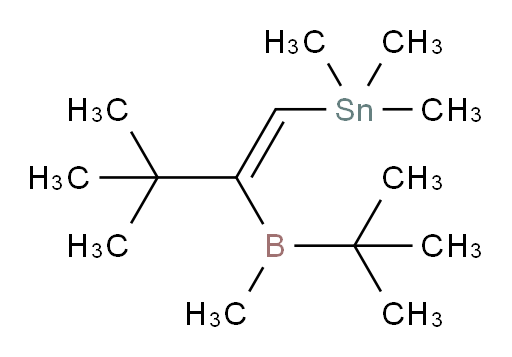 (E)-(2-(tert-butyl(methyl)boryl)-3,3-dimethylbut-1-en-1-yl)trimethylstannane