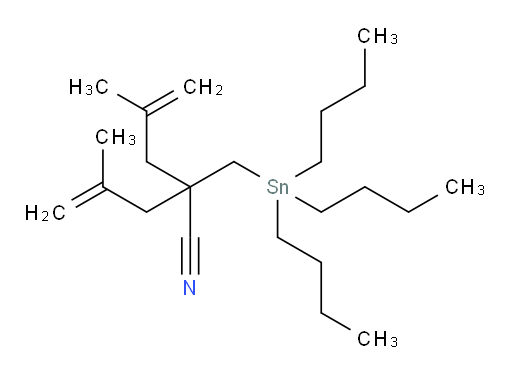 4-methyl-2-(2-methylallyl)-2-((tributylstannyl)methyl)pent-4-enenitrile