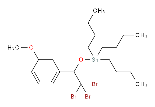 tributyl(2,2,2-tribromo-1-(3-methoxyphenyl)ethoxy)stannane