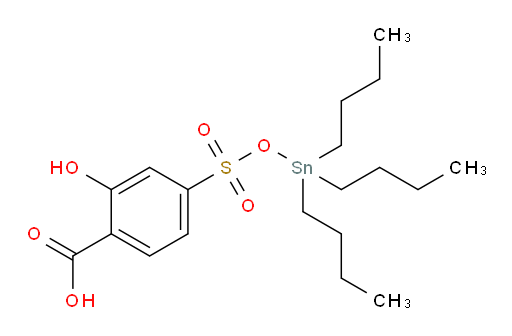 2-hydroxy-4-(((tributylstannyl)oxy)sulfonyl)benzoic acid