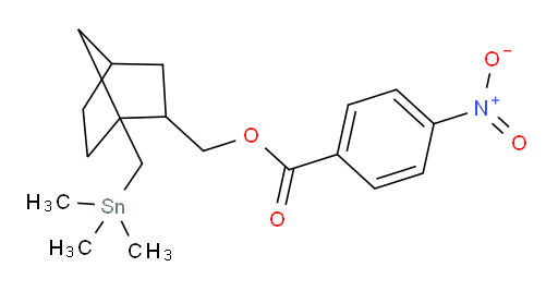 (1-((trimethylstannyl)methyl)bicyclo[2.2.1]heptan-2-yl)methyl 4-nitrobenzoate
