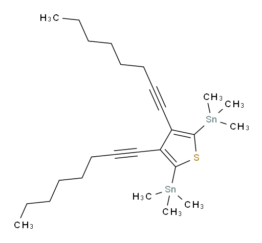 (3,4-二(辛-1-炔-1-基)噻吩-2,5-二基)双(三甲基锡烷)