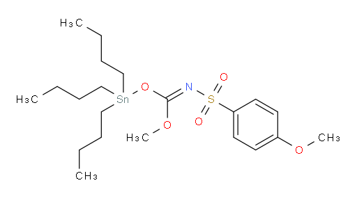 (E)-methyl (tributylstannyl) (4-methoxyphenyl)sulfonylcarbonimidate