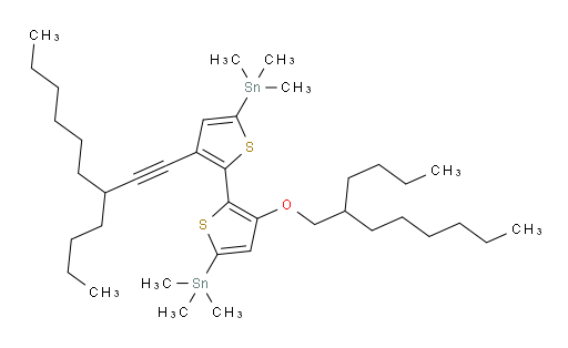 (3-(3-butylnon-1-yn-1-yl)-3'-((2-butyloctyl)oxy)-[2,2'-bithiophene]-5,5'-diyl)bis(trimethylstannane)