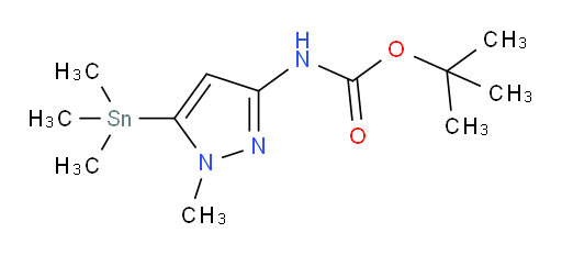 tert-butyl (1-methyl-5-(trimethylstannyl)-1H-pyrazol-3-yl)carbamate