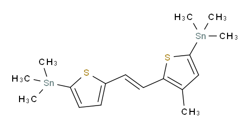 (E)-trimethyl(4-methyl-5-(2-(5-(trimethylstannyl)thiophen-2-yl)vinyl)thiophen-2-yl)stannane