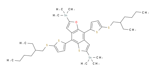 (4,8-bis(5-((2-ethylhexyl)thio)thiophen-2-yl)thieno[2,3-f]benzofuran-2,6-diyl)bis(trimethylstannane)