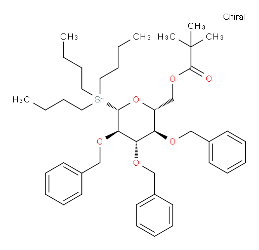 ((2R,3R,4S,5R,6S)-3,4,5-tris(benzyloxy)-6-(tributylstannyl)tetrahydro-2H-pyran-2-yl)methyl pivalate