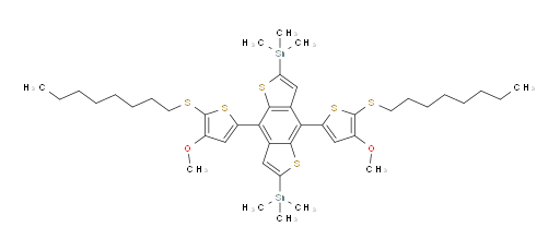 (4,8-bis(4-methoxy-5-(octylthio)thiophen-2-yl)benzo[1,2-b:4,5-b']dithiophene-2,6-diyl)bis(trimethylstannane)