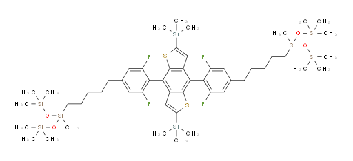 3,3'-(((2,6-bis(trimethylstannyl)benzo[1,2-b:4,5-b']dithiophene-4,8-diyl)bis(3,5-difluoro-4,1-phenylene))bis(pentane-5,1-diyl))bis(1,1,1,3,5,5,5-heptamethyltrisiloxane)