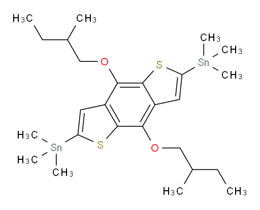 (4,8-bis(2-methylbutoxy)benzo[1,2-b:4,5-b']dithiophene-2,6-diyl)bis(trimethylstannane)