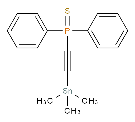 diphenyl((trimethylstannyl)ethynyl)phosphine sulfide