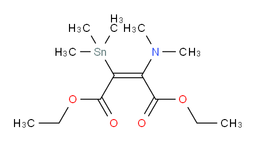 diethyl 2-(dimethylamino)-3-(trimethylstannyl)maleate