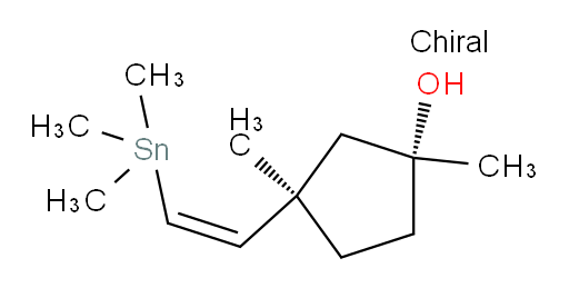 (1R,3R)-1,3-二甲基-3-((Z)-2-(三甲基锡基)乙烯基)环戊醇