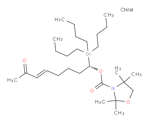 (S,E)-7-氧代-1-(三丁基锡基)辛-5-烯-1-基 2,2,4,4-四甲基噁唑烷-3-甲酸酯