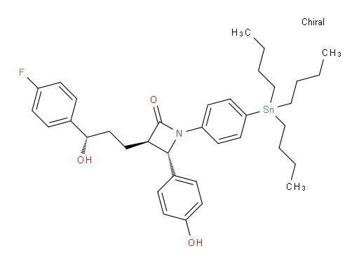 (3R,4S)-3-((S)-3-(4-氟苯基)-3-羟基丙基)-4-(4-羟基苯基)-1-(4-(三丁基锡基)苯基)氮杂环丁烷-2-酮
