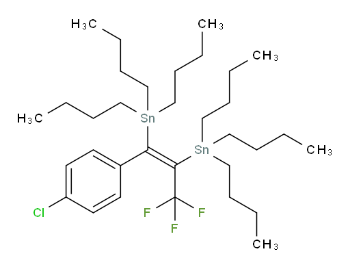 (Z)-(1-(4-氯苯基)-3,3,3-三氟丙-1-烯-1,2-二基)双(三丁基锡烷)