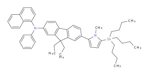9,9-diethyl-7-(1-methyl-5-(tributylstannyl)-1H-pyrrol-2-yl)-N-(naphthalen-1-yl)-N-phenyl-9H-fluoren-2-amine