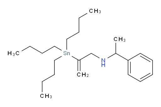 N-(1-phenylethyl)-2-(tributylstannyl)prop-2-en-1-amine