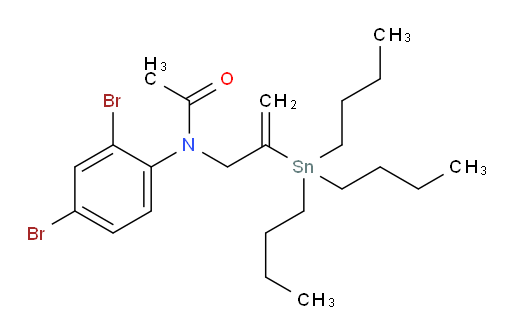 N-(2,4-dibromophenyl)-N-(2-(tributylstannyl)allyl)acetamide