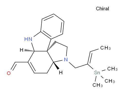 (3aR,6aS,11bR)-3-((Z)-2-(trimethylstannyl)but-2-en-1-yl)-2,3,3a,4,6a,7-hexahydro-1H-pyrrolo[2,3-d]carbazole-6-carbaldehyde