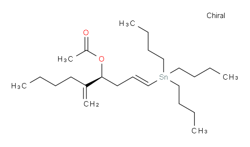 (S,E)-5-methylene-1-(tributylstannyl)non-1-en-4-yl acetate