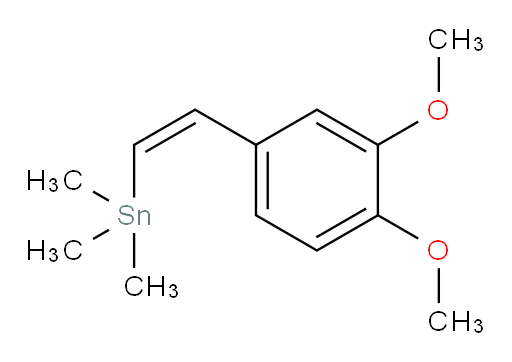 (Z)-(3,4-二甲氧基苯乙烯基)三甲基锡烷