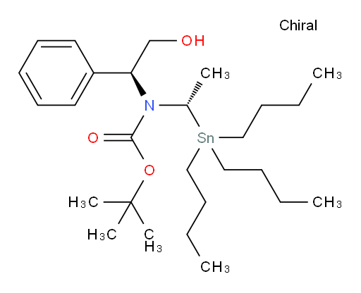 tert-butyl ((S)-2-hydroxy-1-phenylethyl)((S)-1-(tributylstannyl)ethyl)carbamate