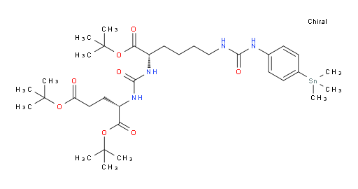 (S)-di-tert-butyl 2-(3-((S)-1-(tert-butoxy)-1-oxo-6-(3-(4-(trimethylstannyl)phenyl)ureido)hexan-2-yl)ureido)pentanedioate
